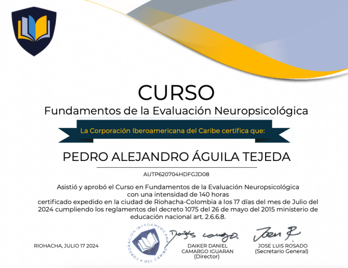 Curso Fundamentos de la Evaluación Neuropsicológica