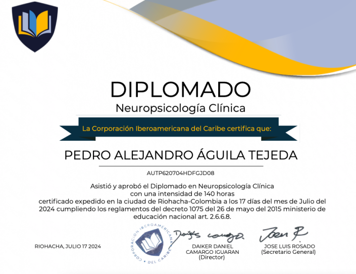 Diplomado neuropsicologia clinica