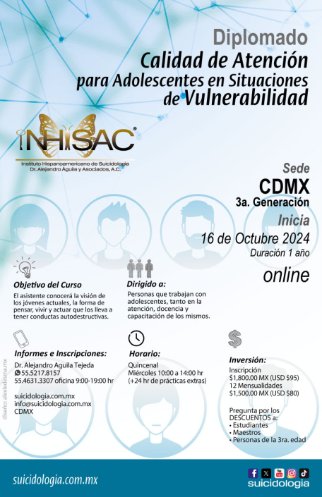 Diplomado en Calidad de Atención para Adolescentes en Situaciones de Vulnerabilidad