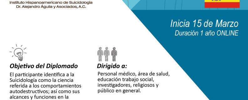 Diplomado Introducción a la Suicidologia sede España | suicidologia.com.mx