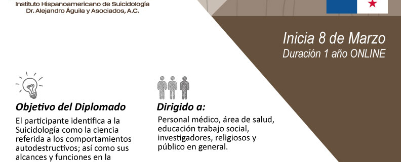 Diplomado Introduccion a la Suicidologia | Sede Panamá