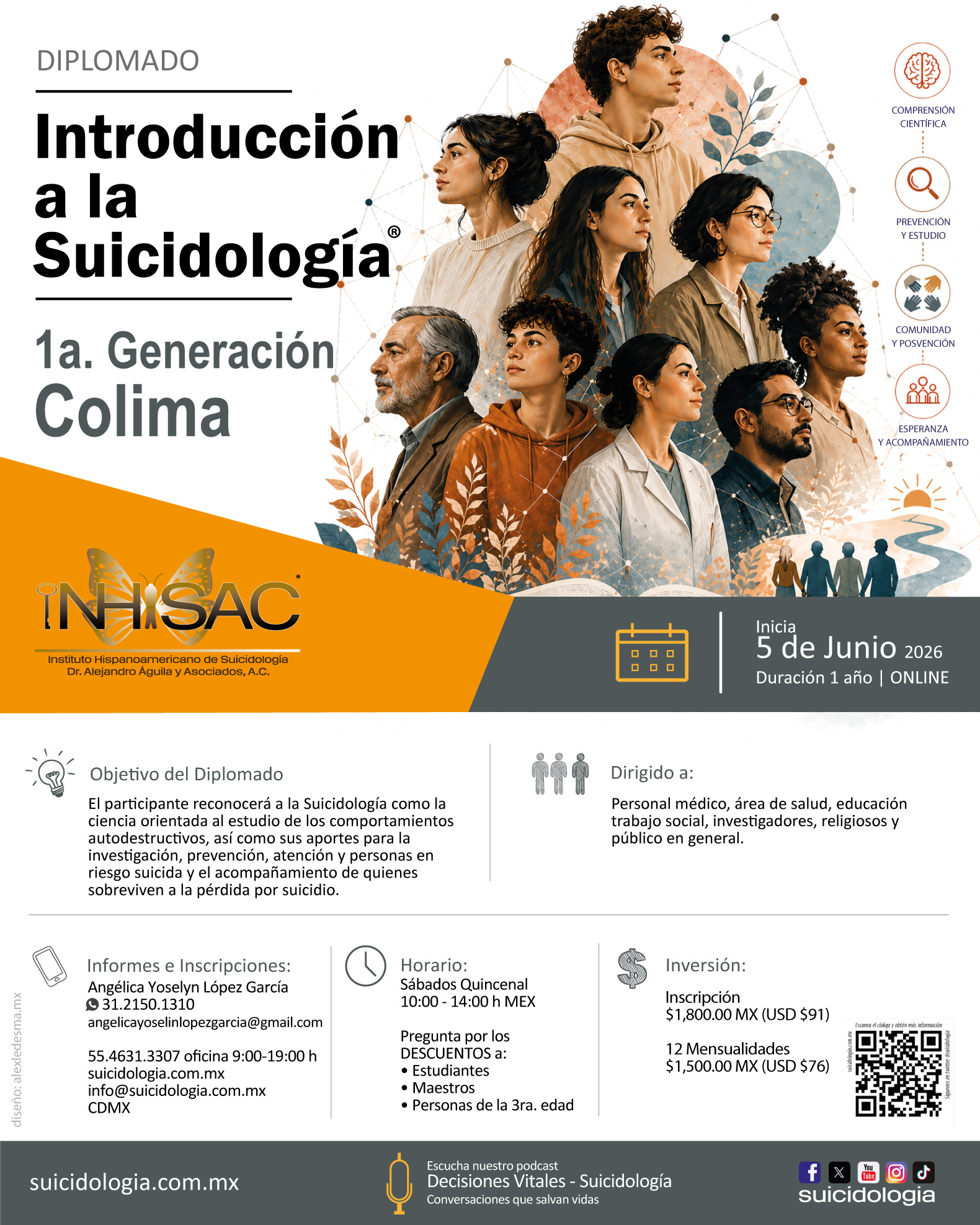Diplomado Introducción a la Suicidología Sede Colima Diplomado Introducción a la Suicidología Sede Colima