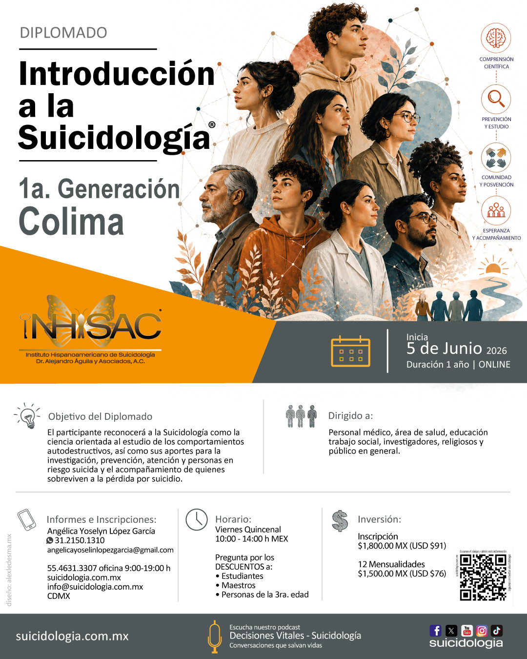 Diplomado Introducción a la Suicidología Sede Colima
