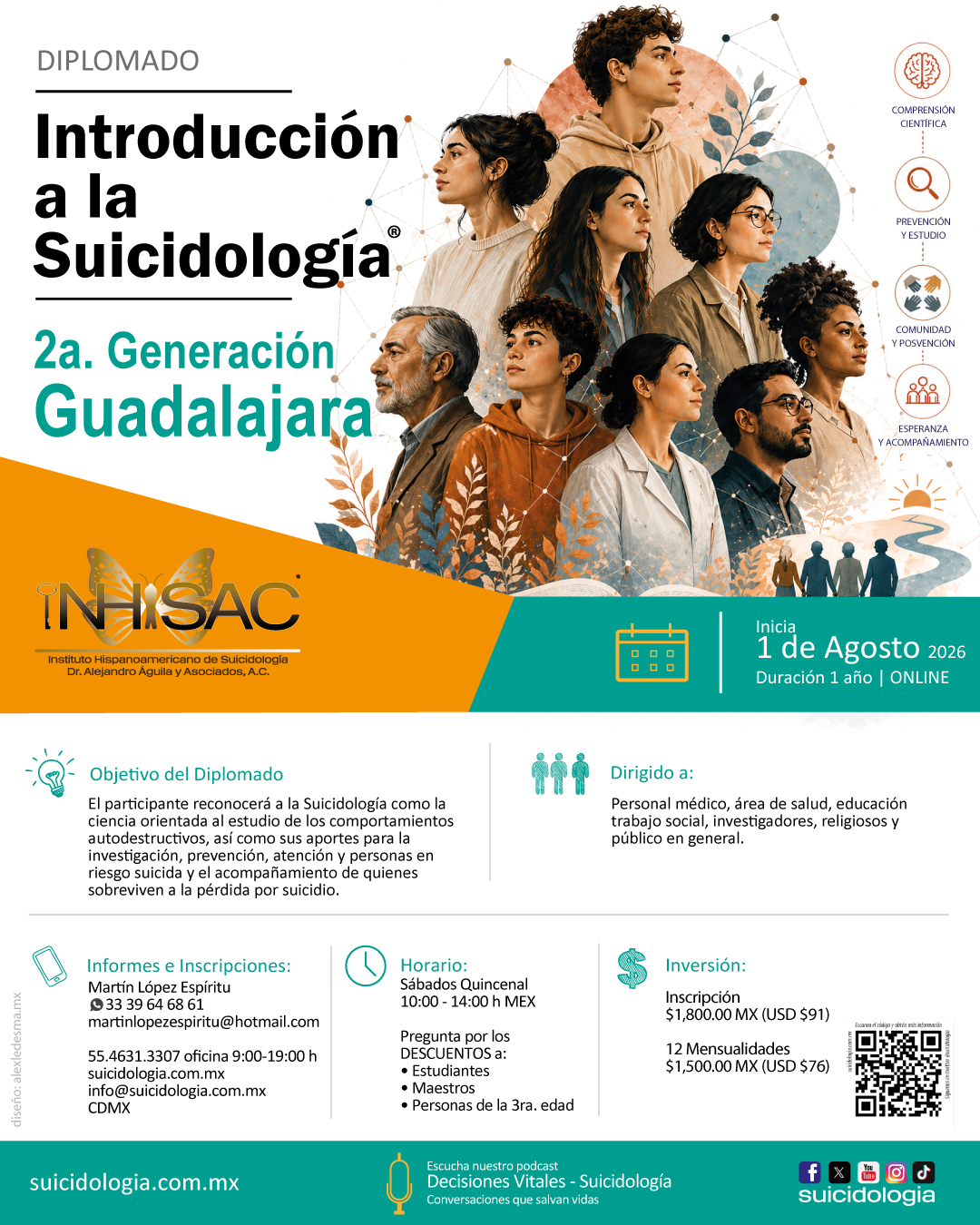 Diplomado Introducción a la suicidologia sede guadalajara