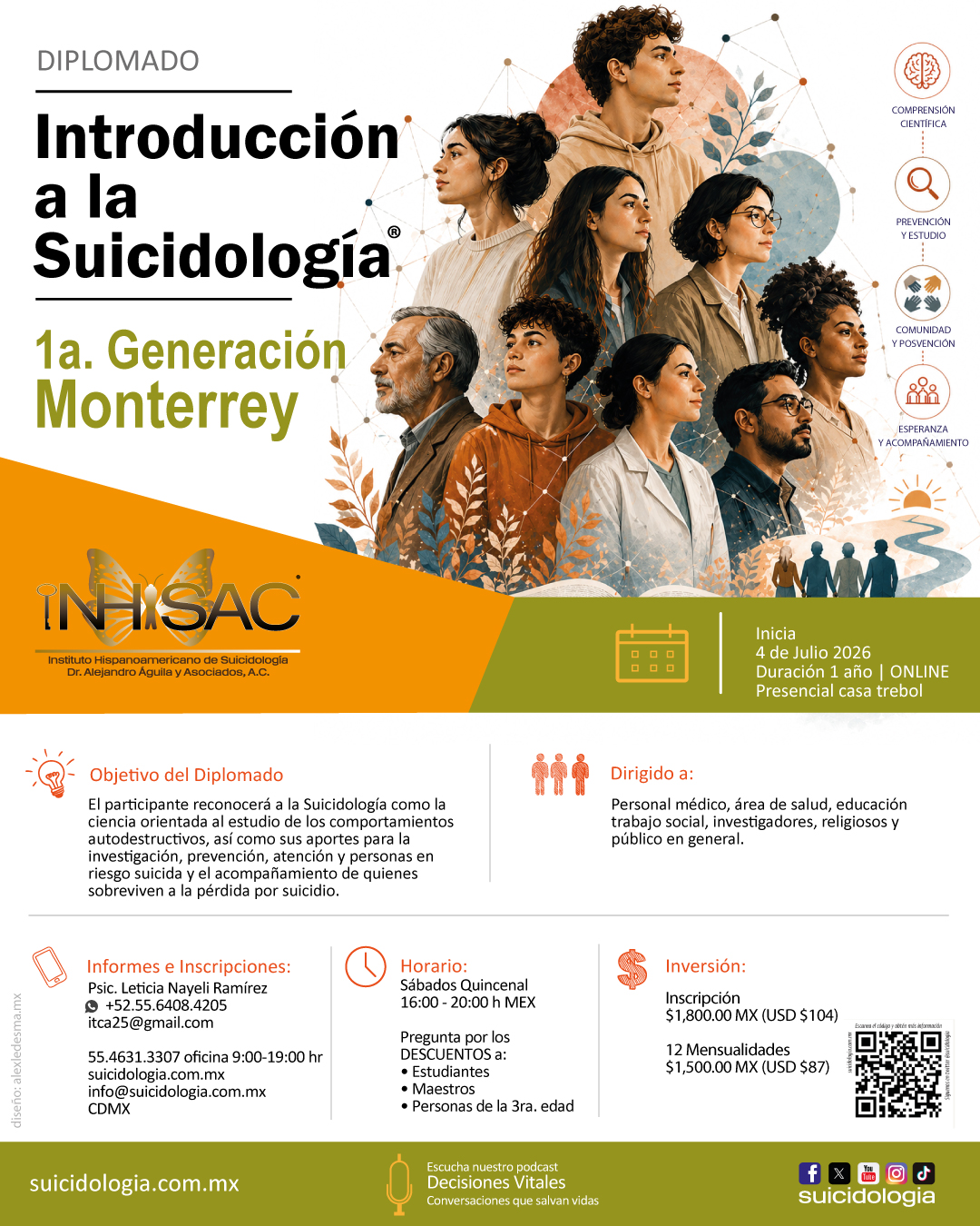Diplomado Introducción a la Suicidología Sede Monterrey Diplomado Introducción a la Suicidología Sede Monterrey