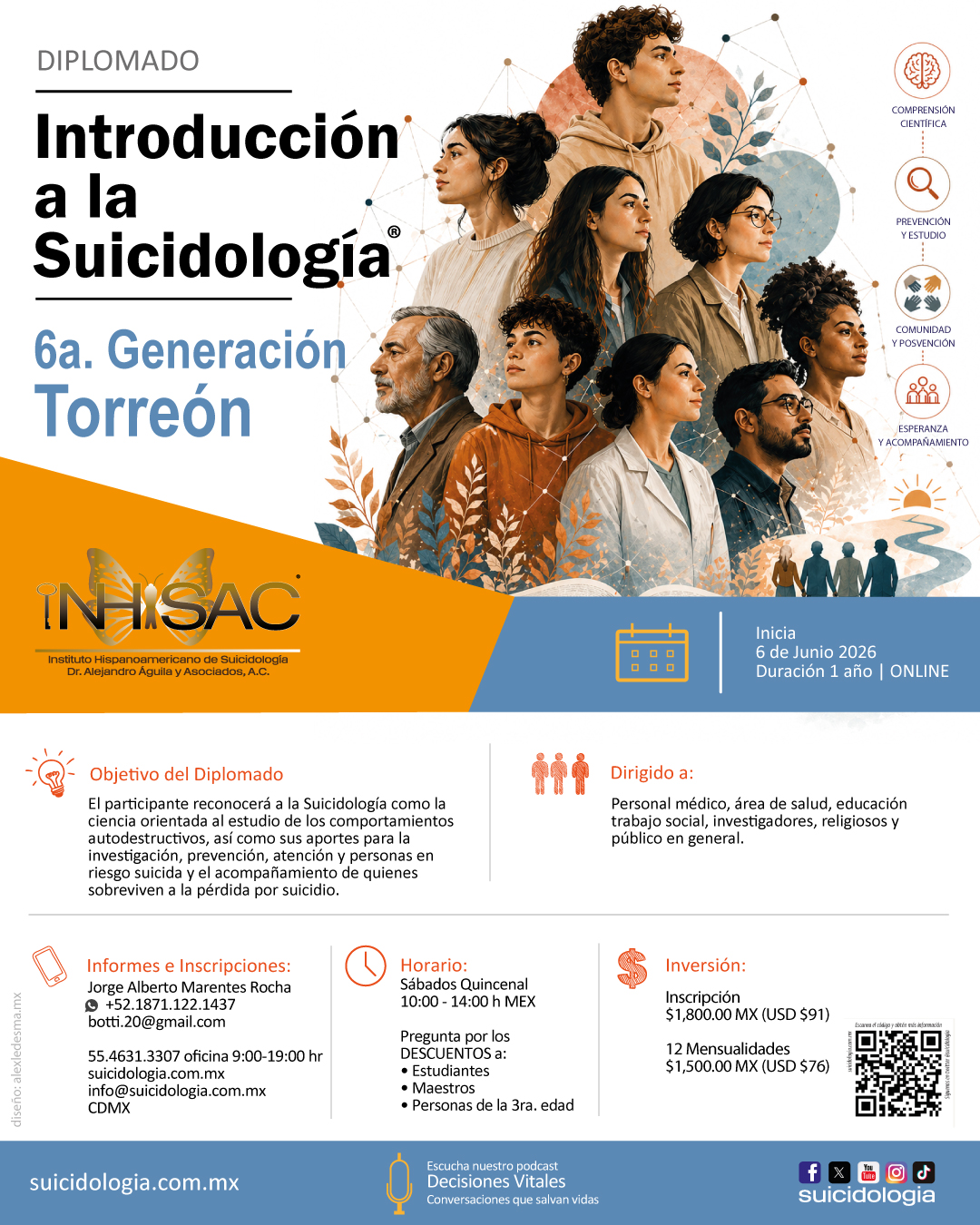 Diplomado Introducción a la Suicidología Sede Torreón Diplomado Introducción a la Suicidología Sede Torreón